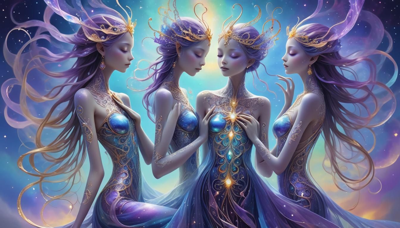 Intertwined Star Beings Reveal Fantasy Plant Kingdom