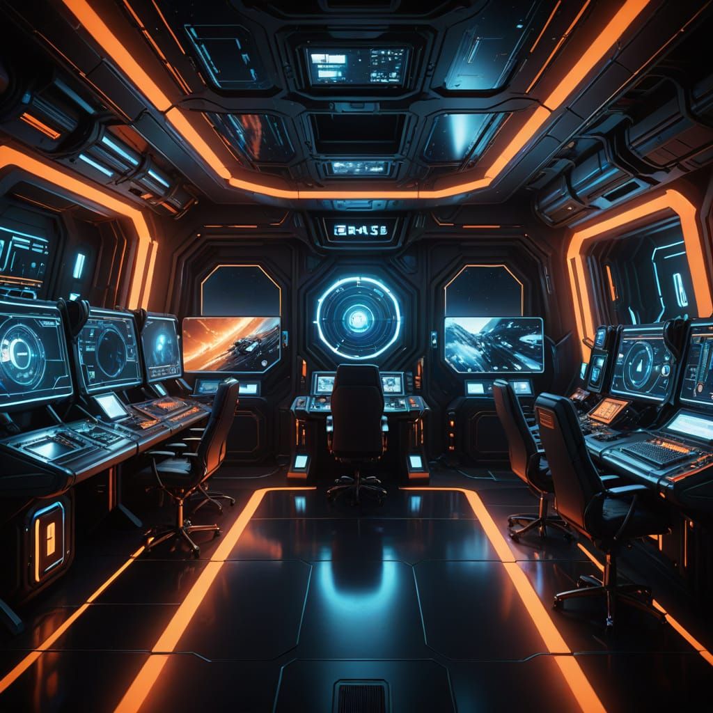 Gaming Setup Inspired by Syd Mead and Ryan Church