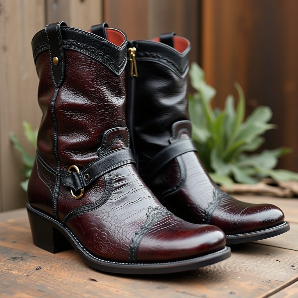 Exotic Monster Hide Ladies Utility Boots