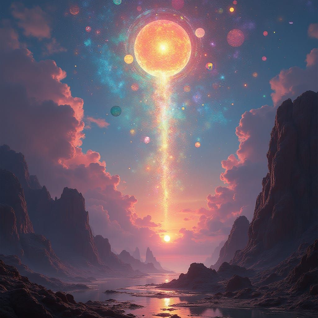 Ethereal Realm of Numerological Significance in Vibrant 8K