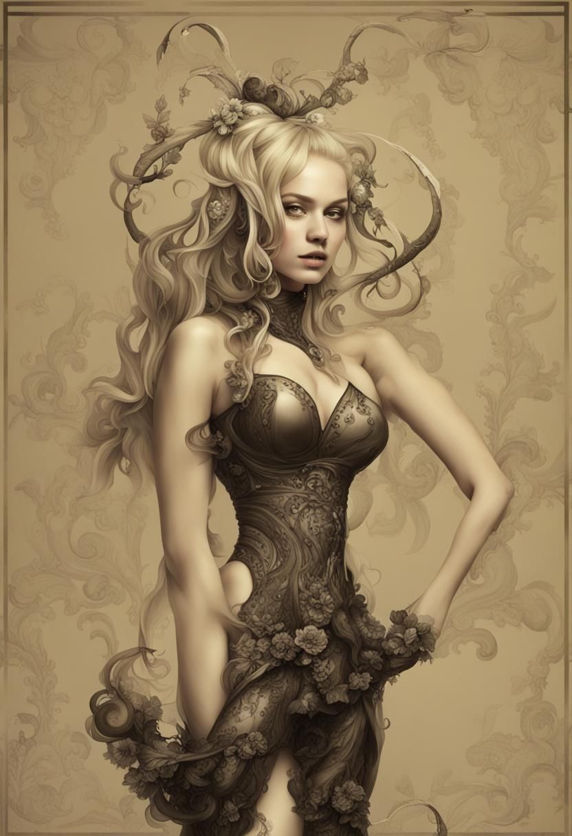 Monochromatic Image Generated by AI