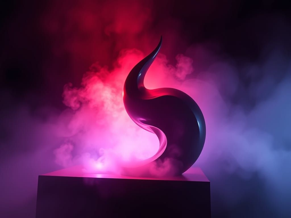 film noir fractal opart fog beautiful  chromoshadow sculptur...