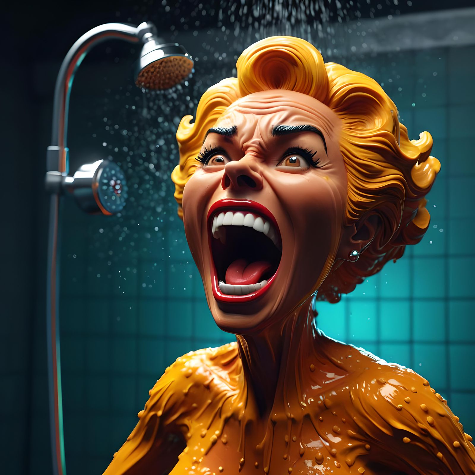 Psycho Shower Scene Claymation