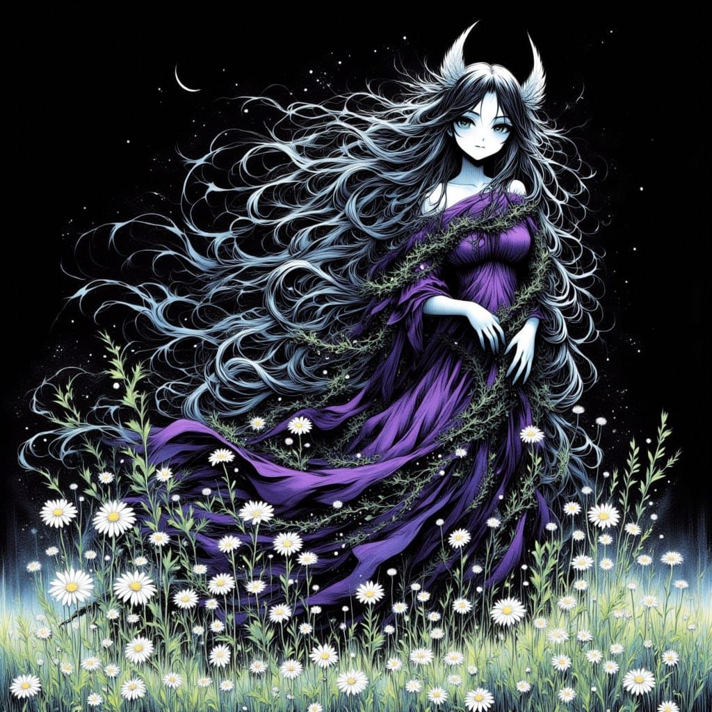 80s Anime Mecha in Dark Sci-Fi Landscape