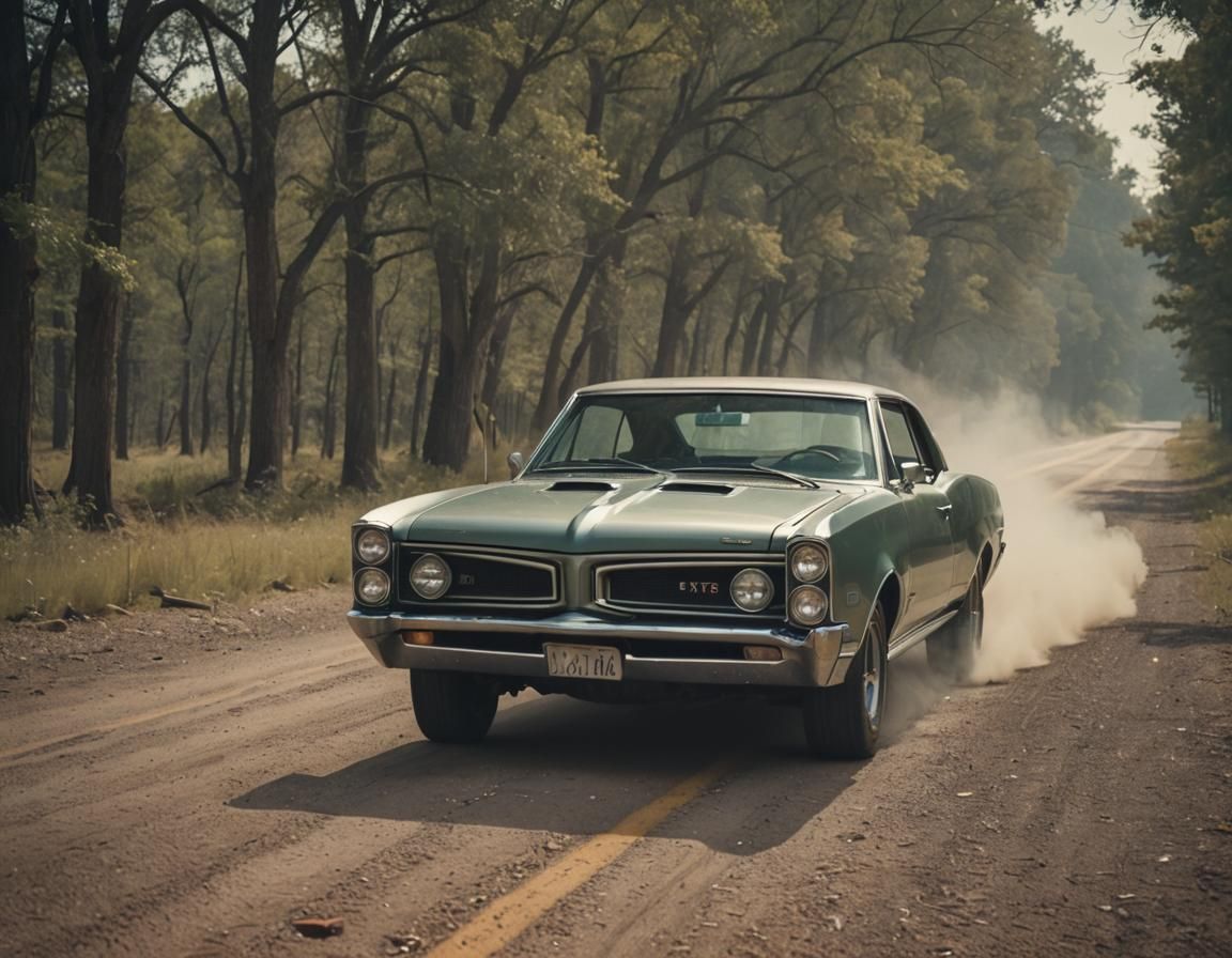 1966 Pontiac GTO in Cinematic Film Style