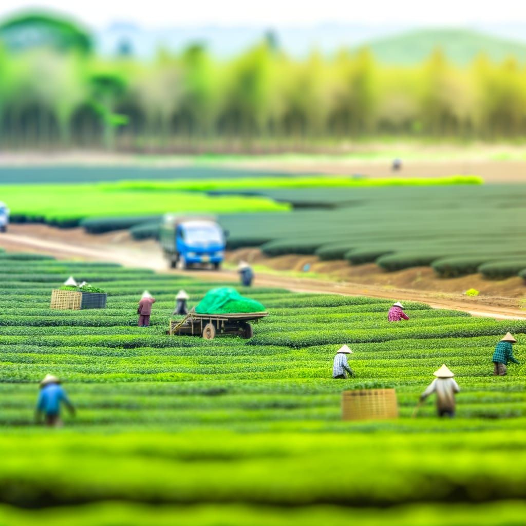Intensive Plantation Farming: Tea and Sugarcane Cultivation