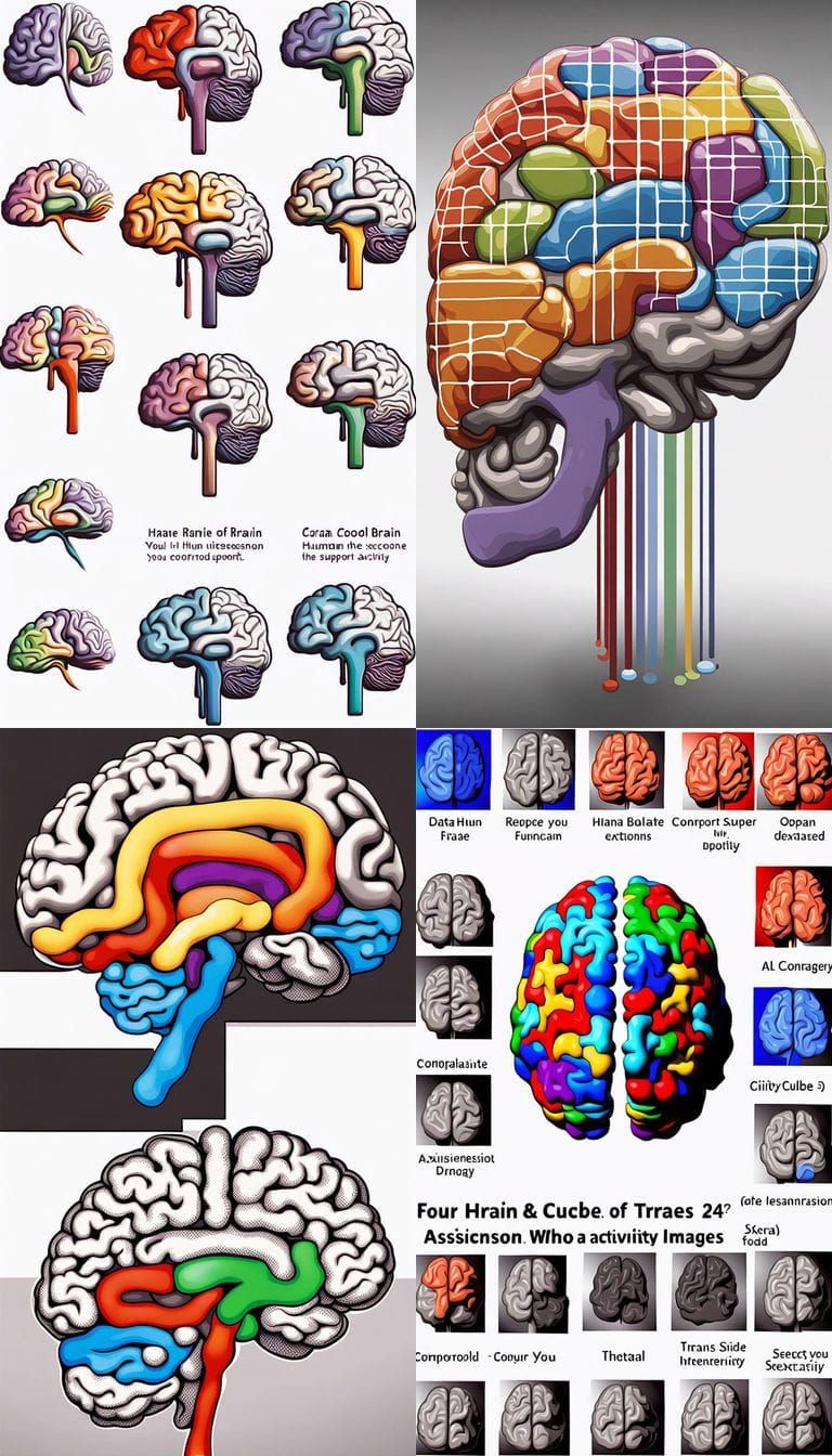 AI vs Human Brain Function Visualized Side-by-Side