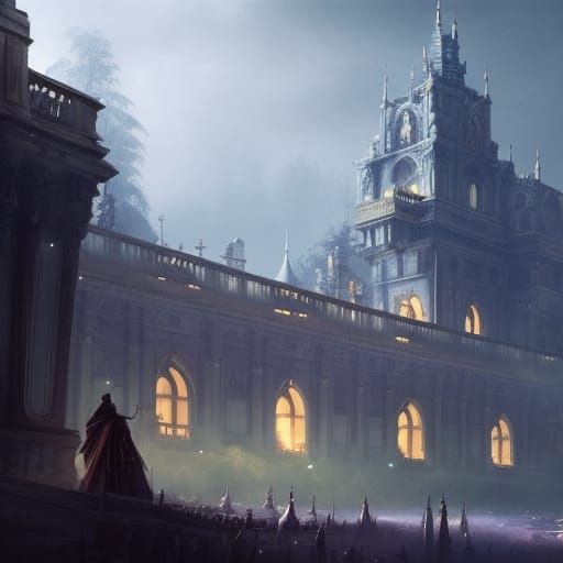 Dark Fantasy Palace in Far Away Lands