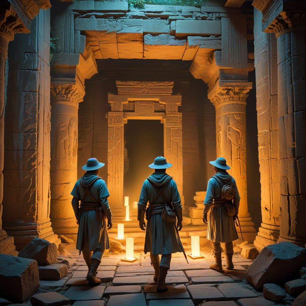 Ancient Temple Explorers Discover Glowing Relic