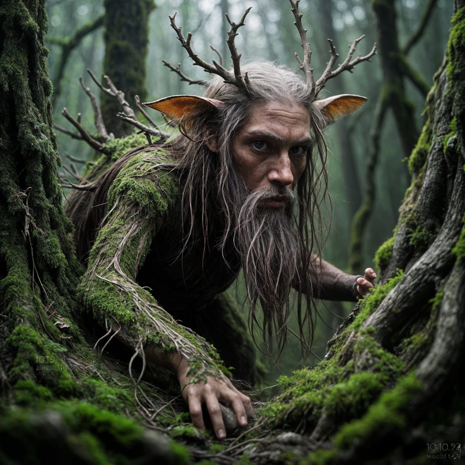 Ancient Tree Monster Lurking in Dense Forest