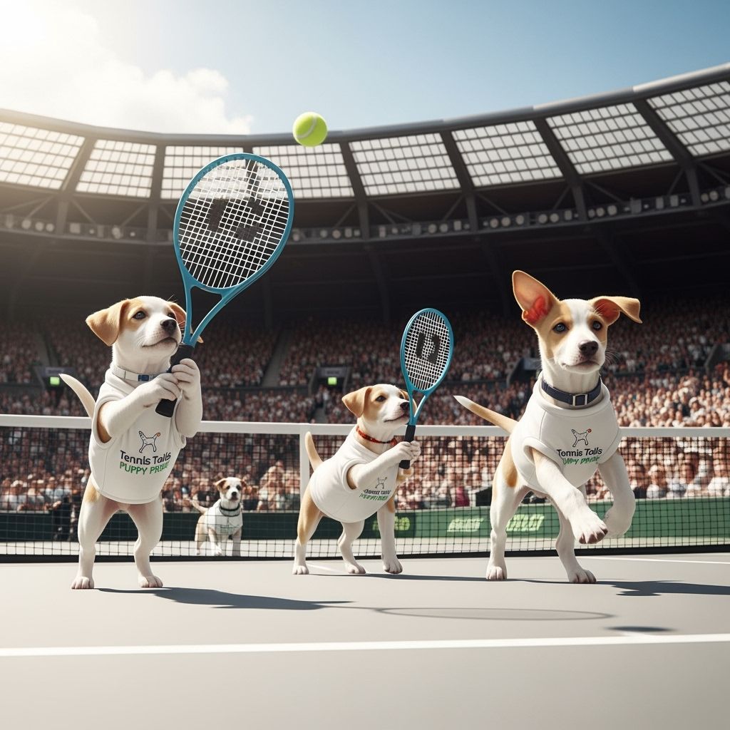 Dog Tennis Team at Wimbledon Finals