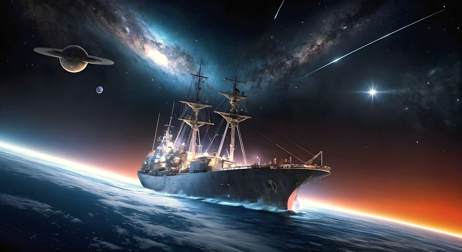 USS Missouri Battleship Recommissioned as Spaceship