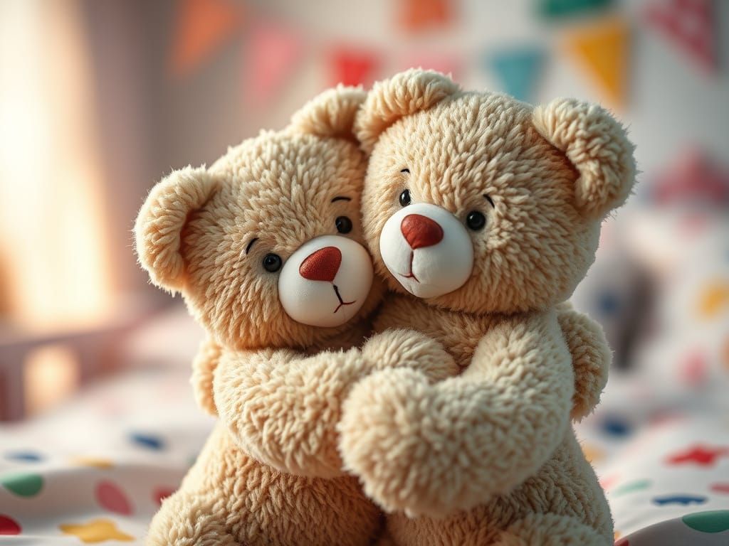 Cuddly Teddybears in a Warm Embrace