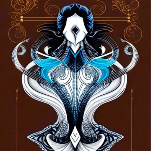 Abstract Spiral Design in Minimalist Style