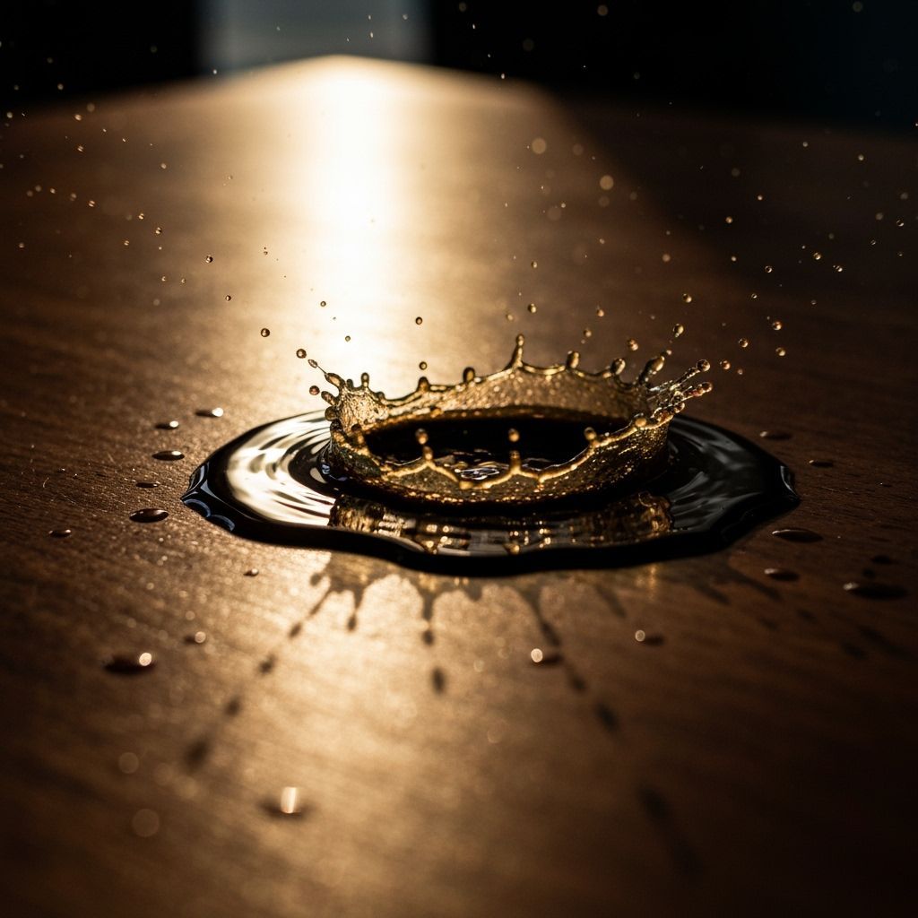 Coffe spills on tables