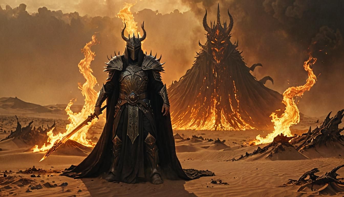 Dark Chaos Witch King Invokes Fire Elementals