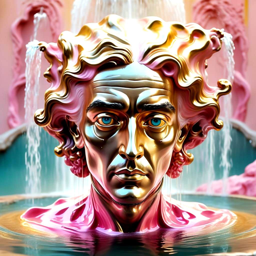 The Fountain of Life in Pink Color
