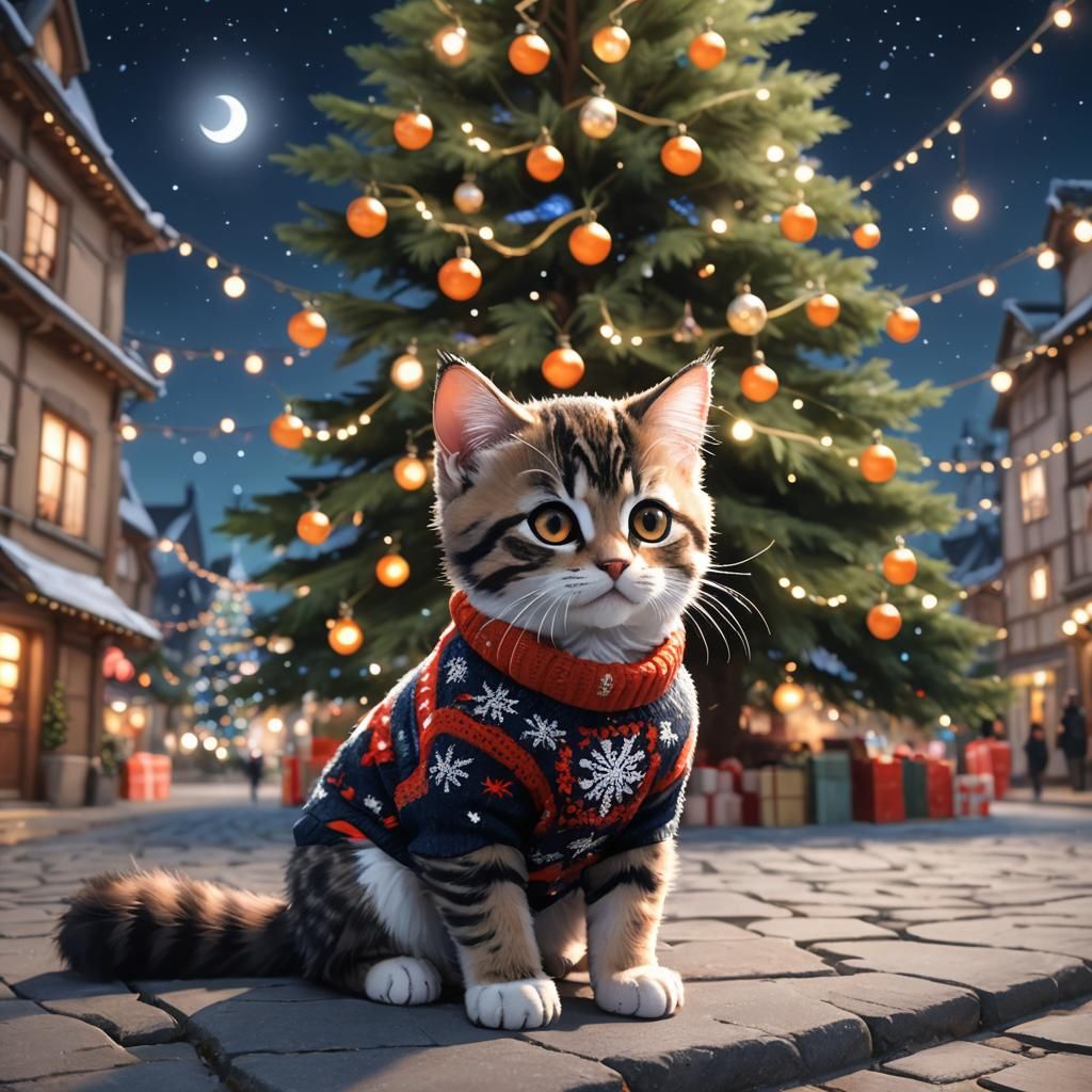 The Christmas kitten