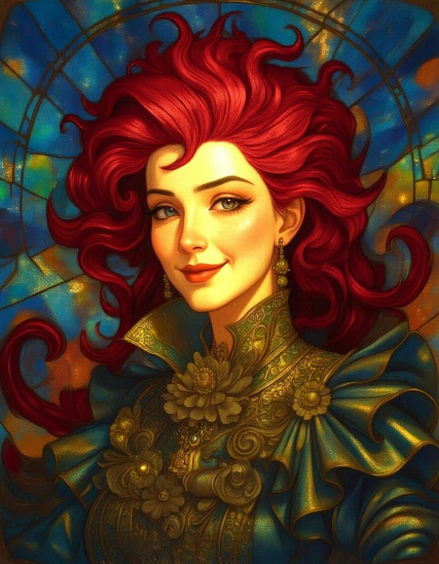 Woman with Red Hair: A Portrait