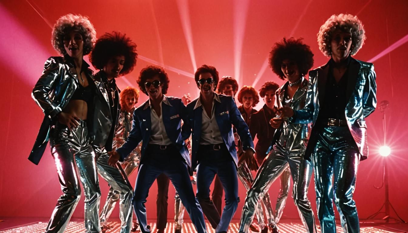 Funky Retro Disco Pop Art with Silver Convention