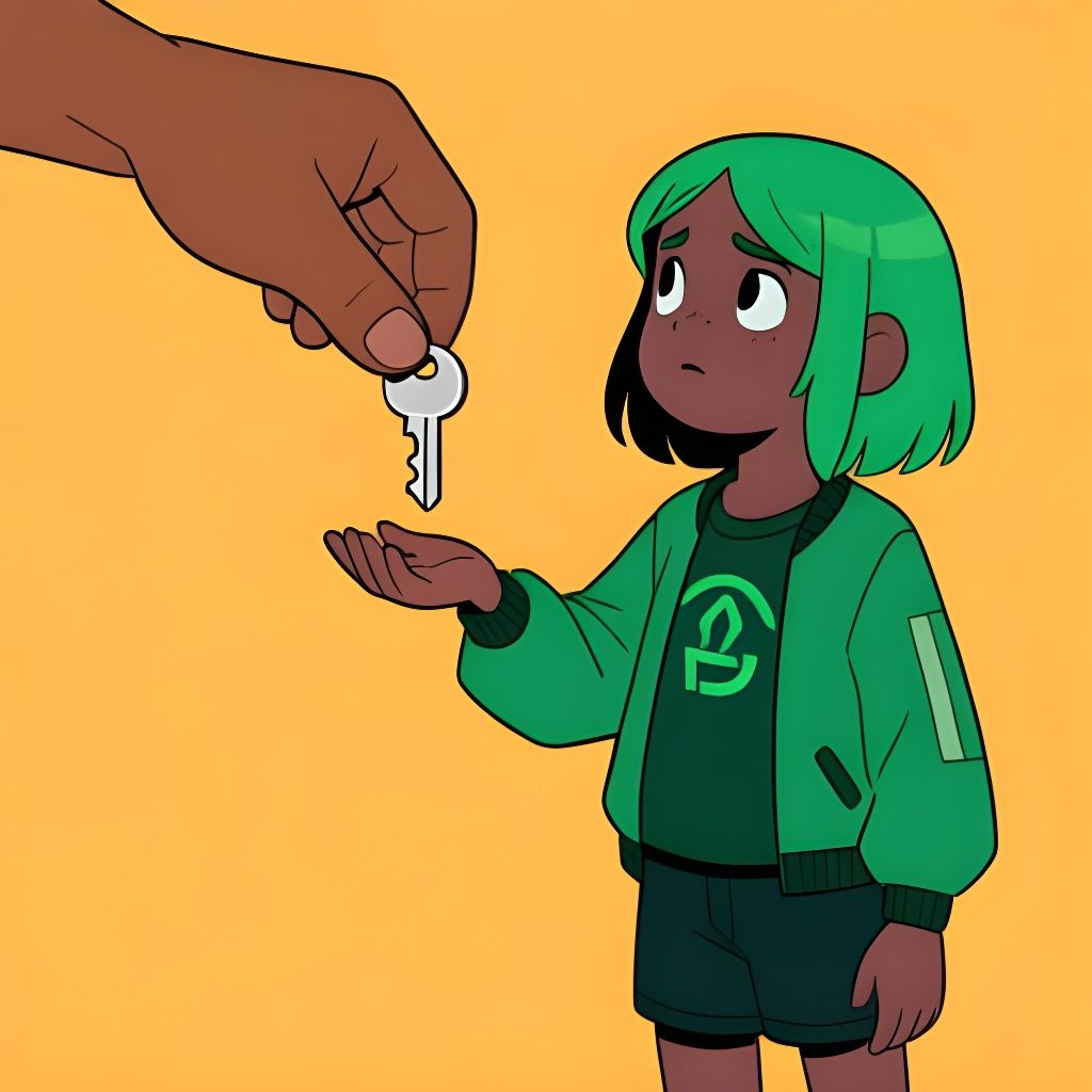 Graphic Novel Scene: Key Exchange