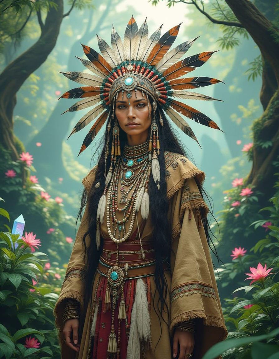 Cosmic Shamanic Woman from a Distant World