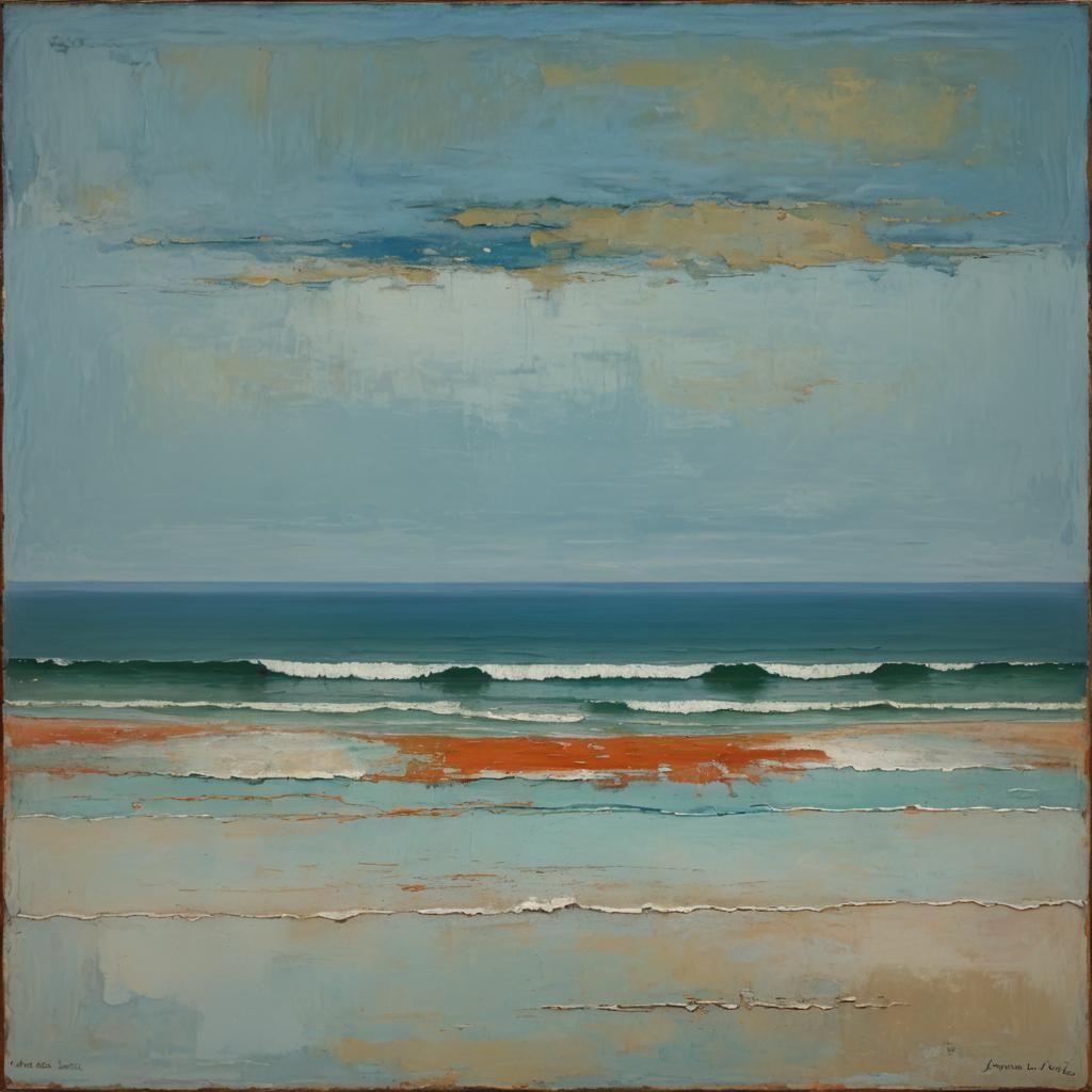 Rothko-Inspired Waves on the Modern Blue Sea