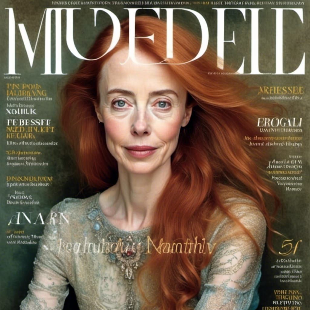 Redhead on 'Mindful Monthly' Magazine Cover