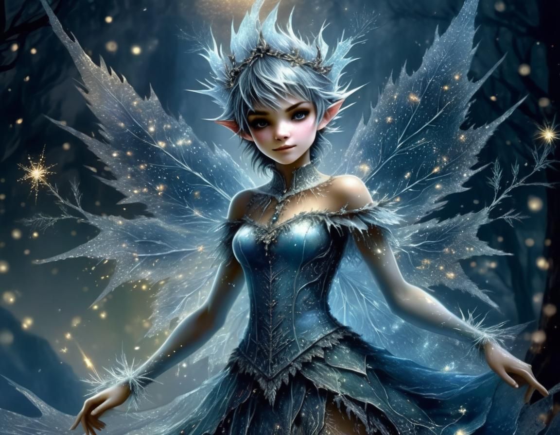 Regal Winter Goddess Revealed in Intricate Digital Painting