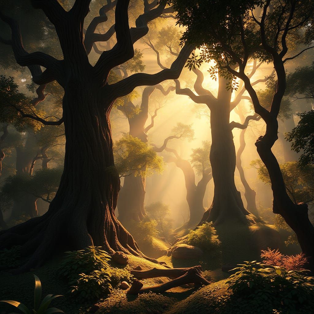 Enchanted Forest Landscape in Unreal Engine