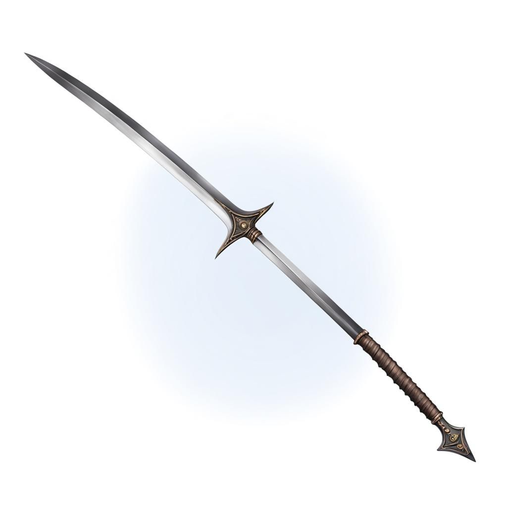 Sharp Medieval Glaive Polearm Weapon