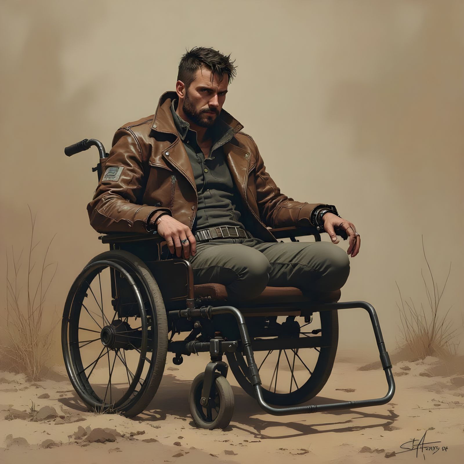 AI Image of Man with Missing Limbs