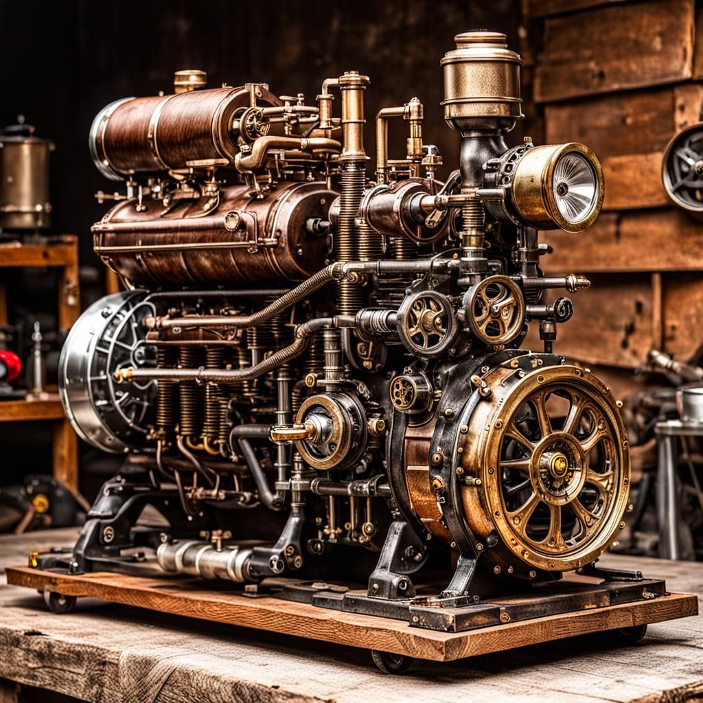 Steampunk Skunk in Garage