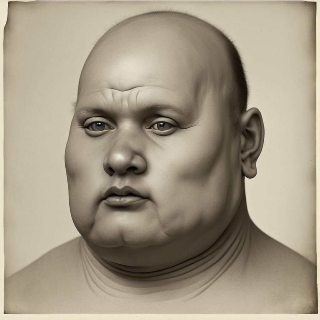 Genetically Modified Giant Human with Scars