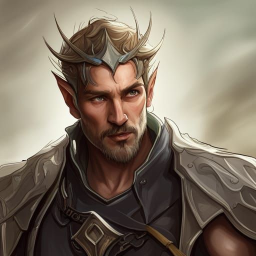 Elf Lord Portrait in Hyper-Detailed Fantasy Style