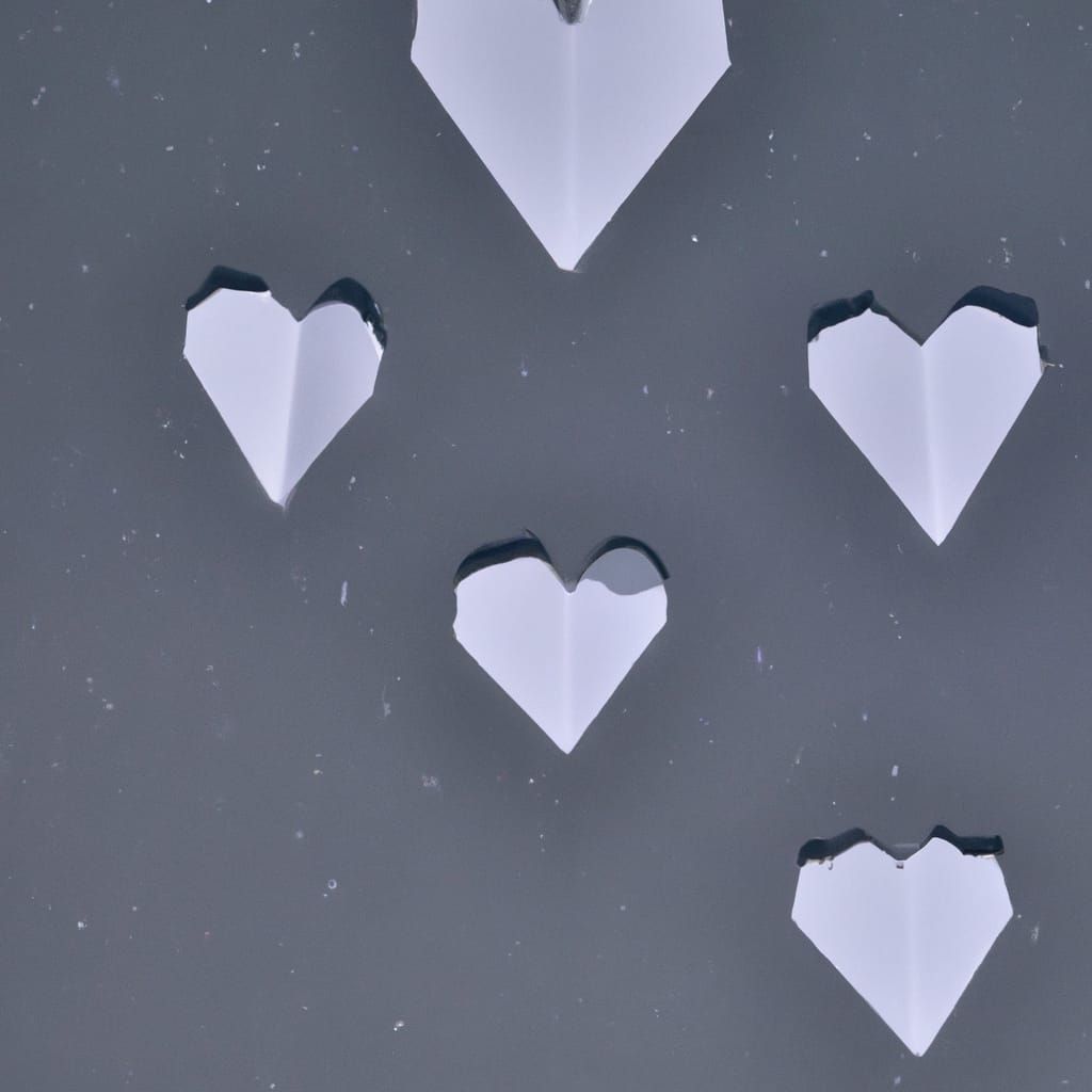 Origami Papercraft Raining Love in 8K