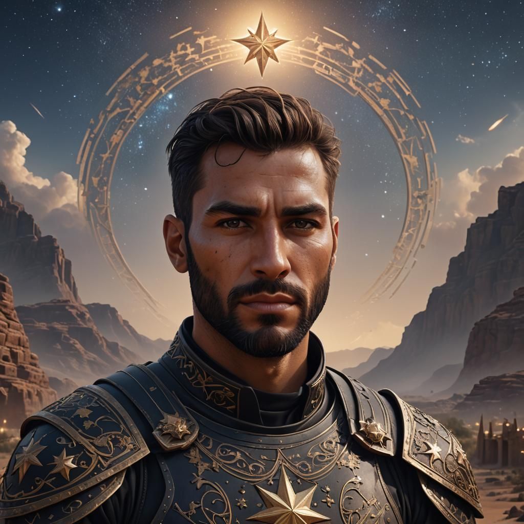 Canaanite Warrior in Star-Embroidered Armor