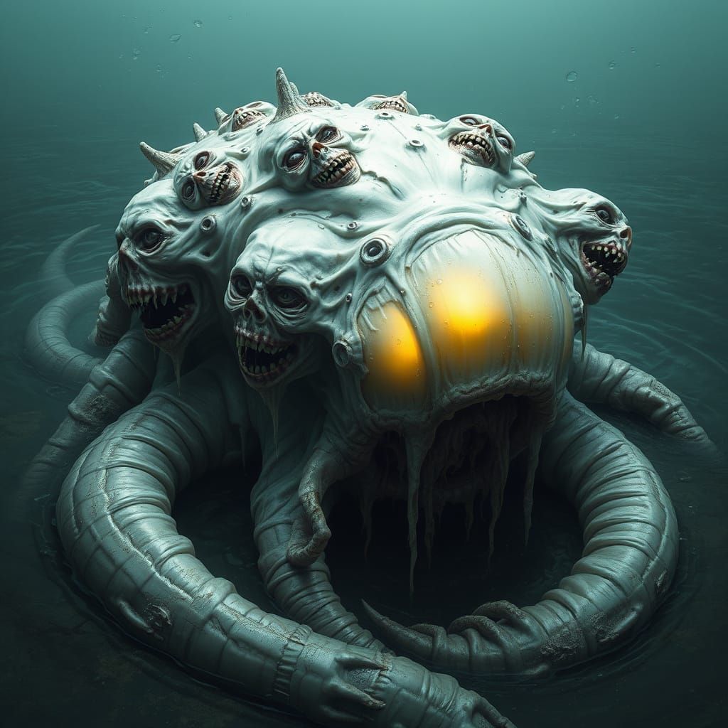 Grotesque Deep-Sea Entity of Self-Deception