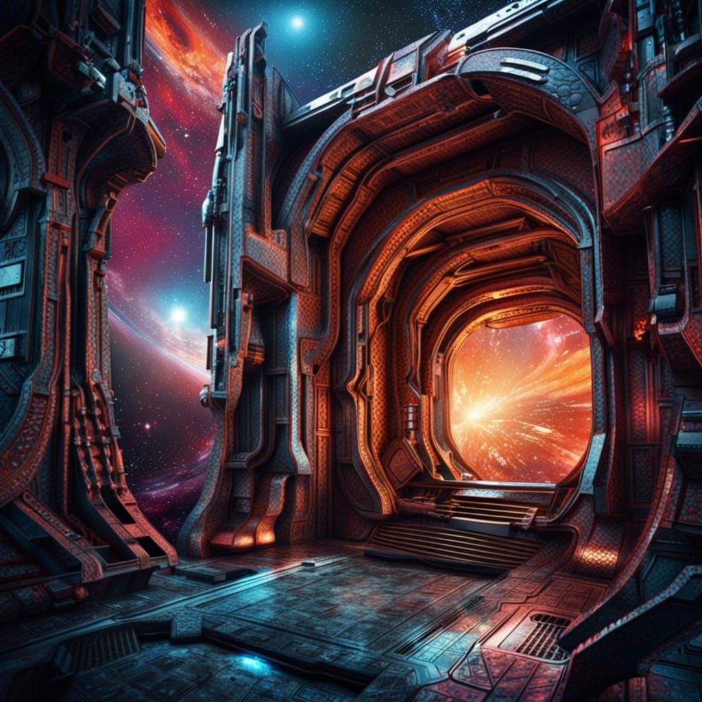 Detailed Space Western Rogue in Space Opera