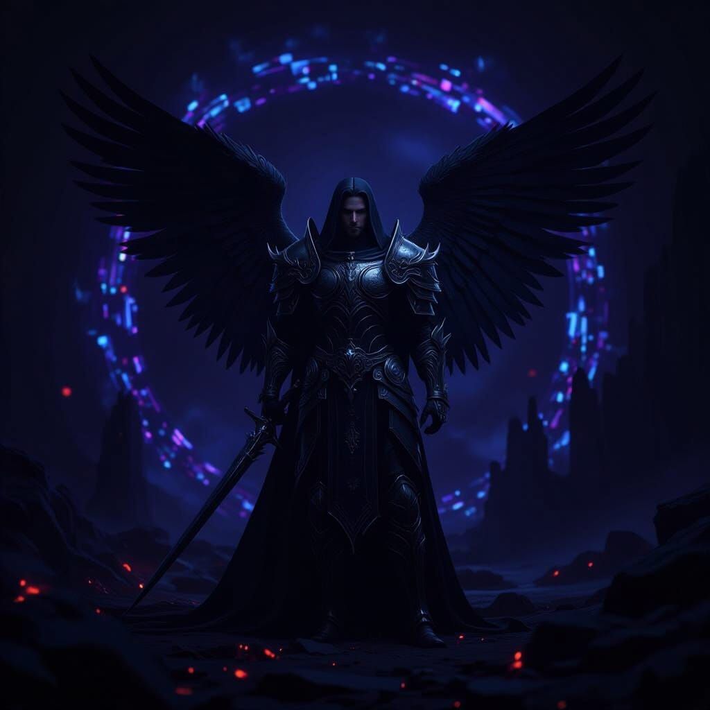 Fallen Angel in Ornate Armor