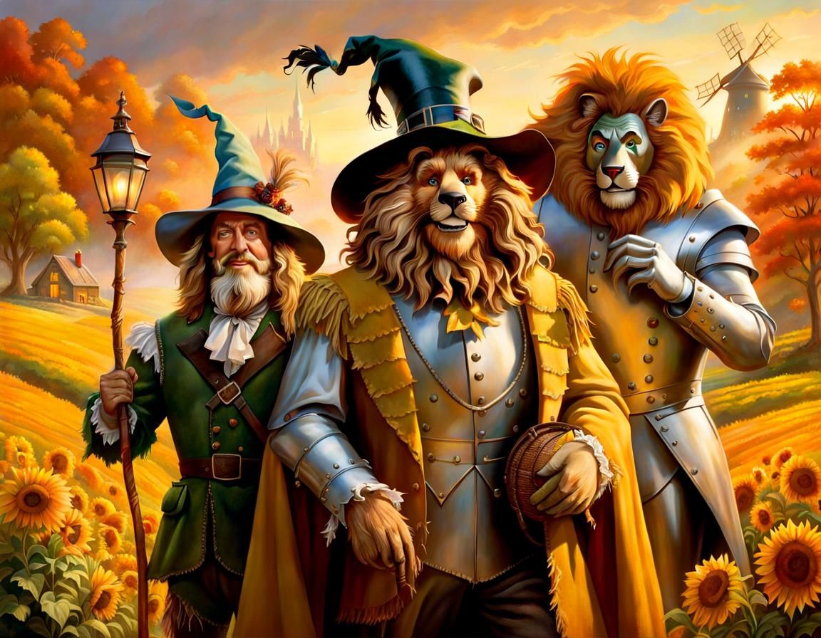 Oz Characters Rendered with Luminist Techniques