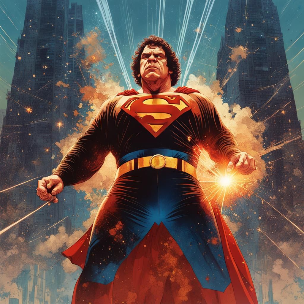 Mashup - Andre the Giant as Superman