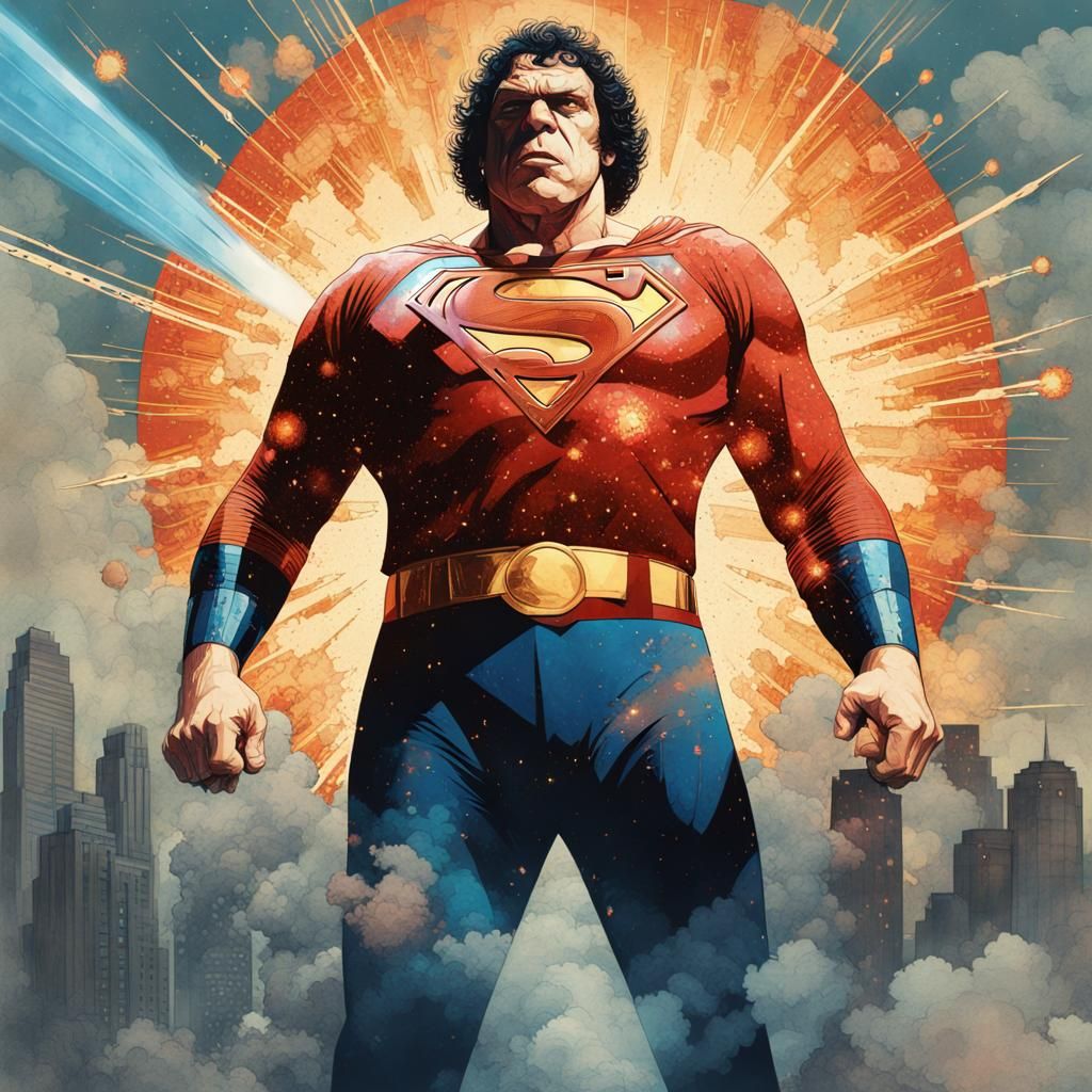 Mashup - Andre the Giant as Superman
