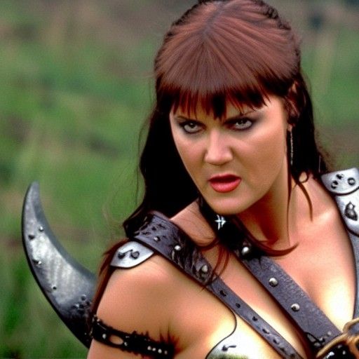 Xena Warrior Princess AI Generated Image