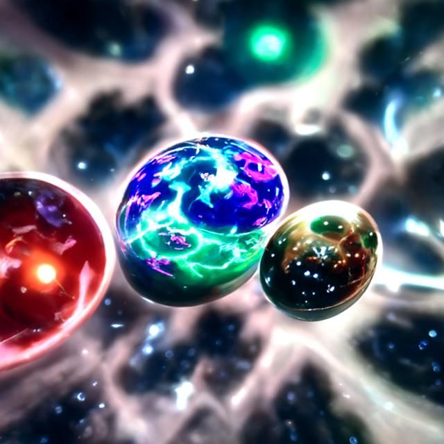 Abstract AI Generated Multiverse Scene