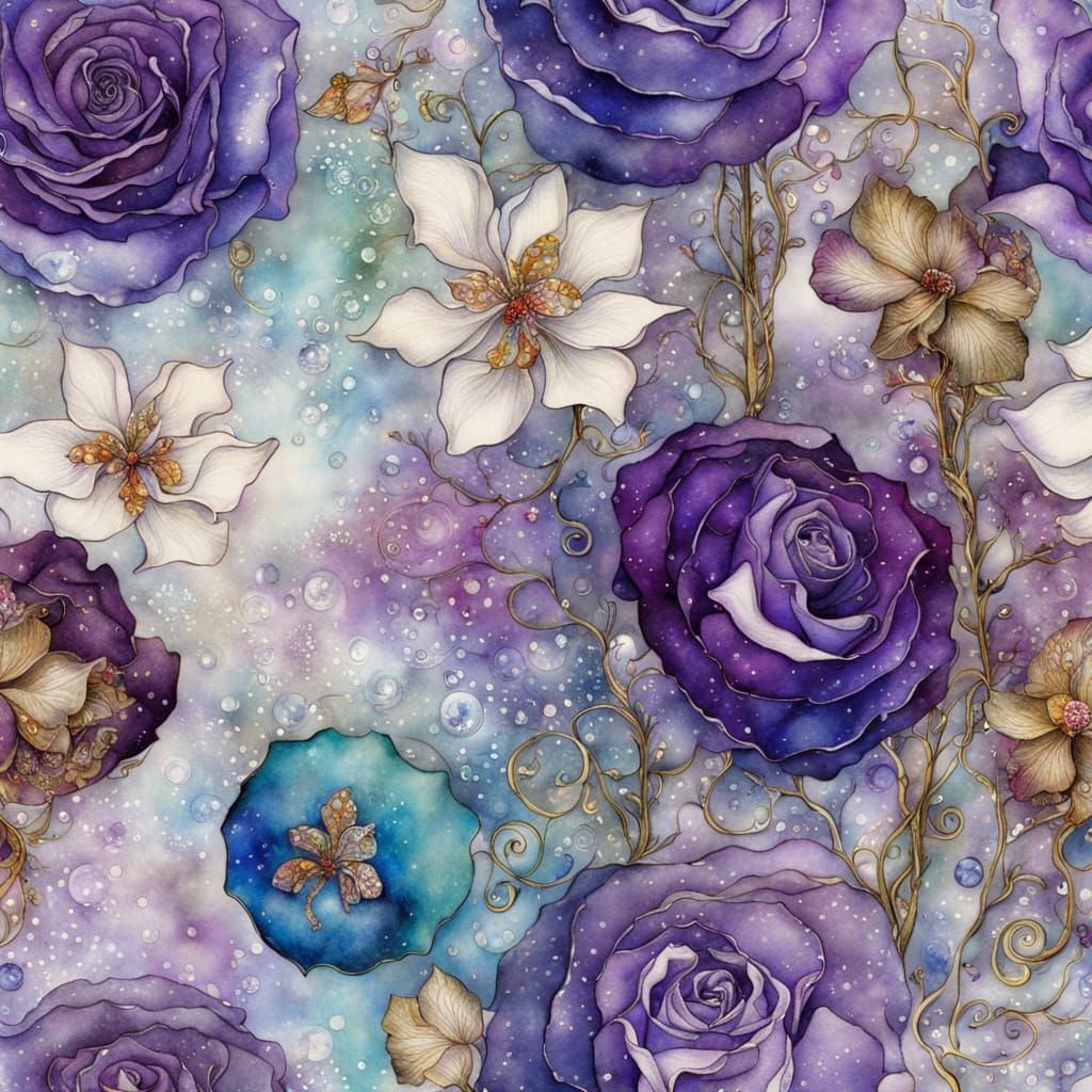 Whimsical Snowy Fantasy in Jewel Tones