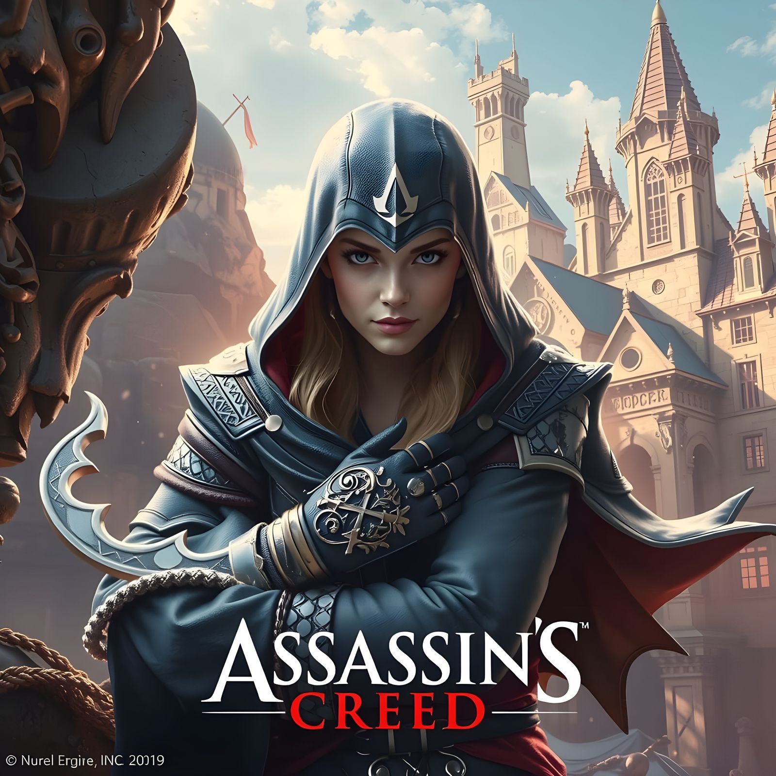Assassin's Creed Woman-Warrior in Ancient Setting