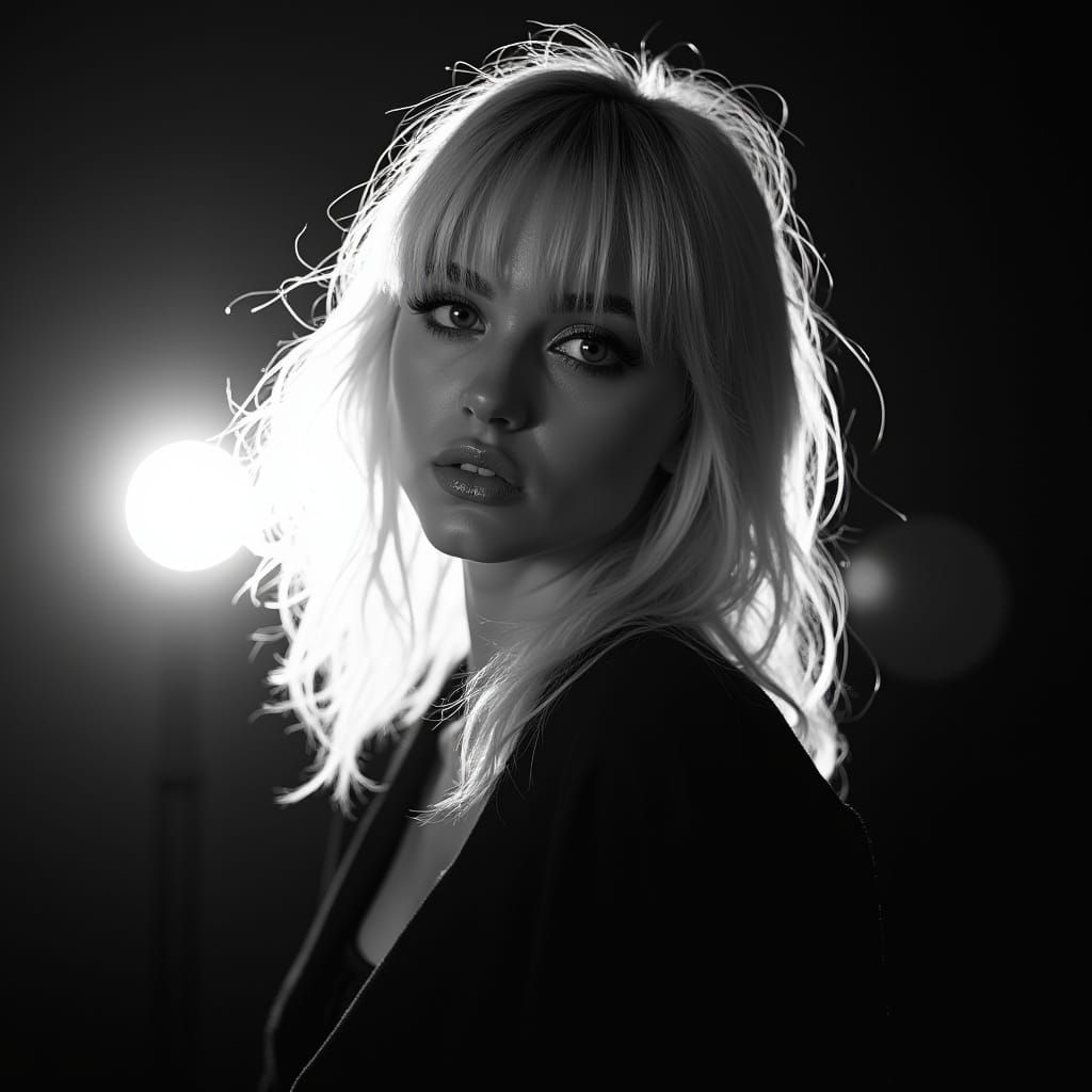 Elegant Portrait in Style of Herb Ritts