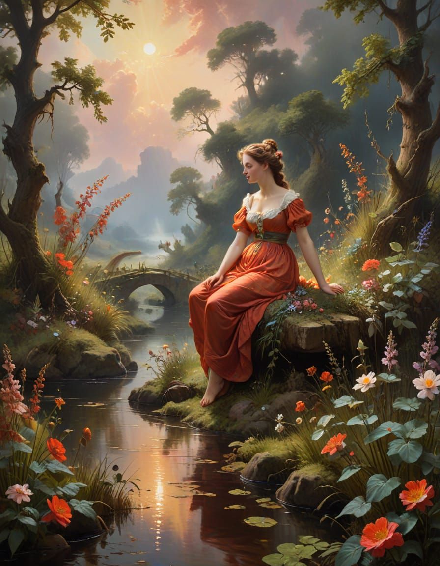 Vibrant French Masterpiece: Forgotten Landscapes in Rich Col...