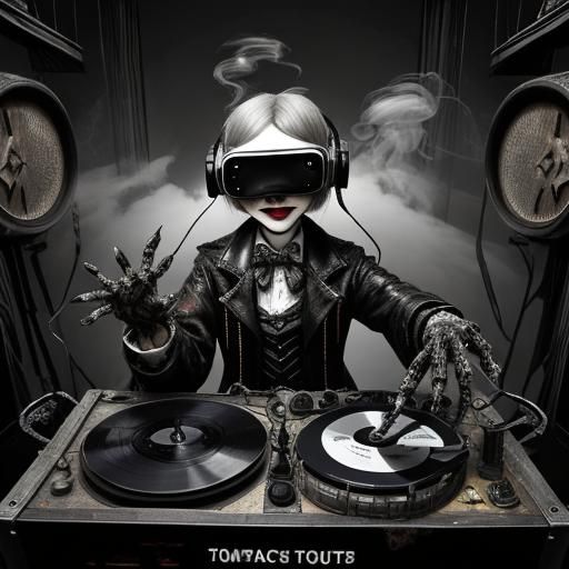 Cyberpunk Ventriloquist Dummy in Haunted House